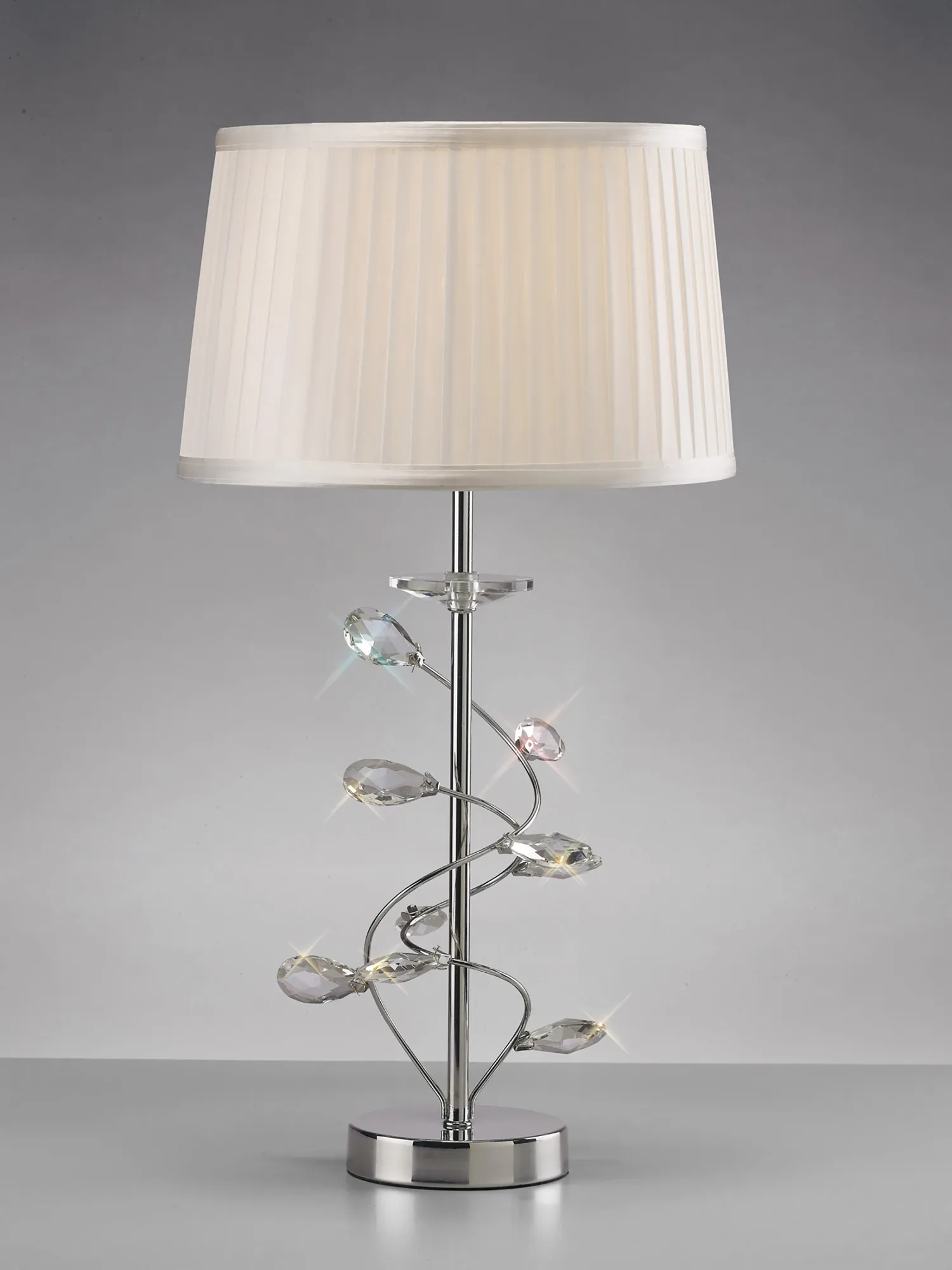 Willow Crystal Table Lamps Diyas Shaded Table Lamps